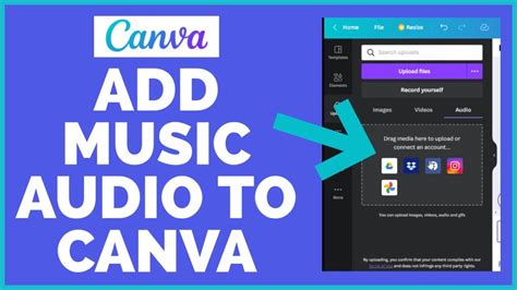 how to add music to a canva presentation